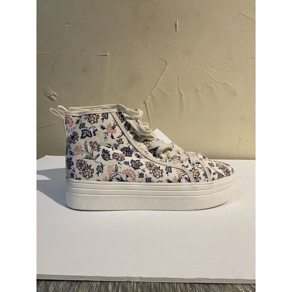 Women's Sneakers Memory Foam High Top Pink Universal Thread Floral 9.5 New - Picture 2 of 9